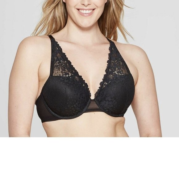 Auden Other - PUSH-UP PLUNGE COVERAGE BRA BLACK 36DDD Auden Other - PUSH-UP PLUNGE COVERAGE BRA BLACK 36DDD